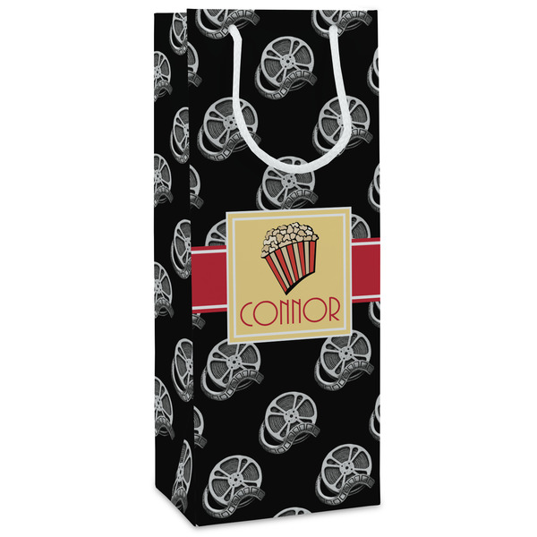 Custom Movie Theater Wine Gift Bags - Gloss (Personalized)