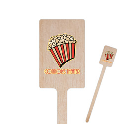 Movie Theater 6.25" Rectangle Wooden Stir Sticks - Double Sided (Personalized)