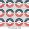 Stars and Stripes 1" Multipurpose Round Labels - Sheet