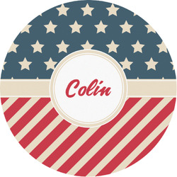 Stars and Stripes Multipurpose Round Labels - 1" (Personalized)