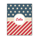 Stars and Stripes Wood Print - 11x14 (Personalized)