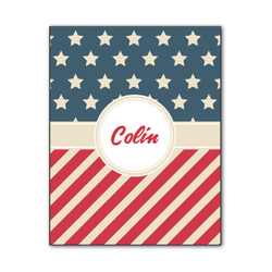 Stars and Stripes Wood Print - 11x14 (Personalized)