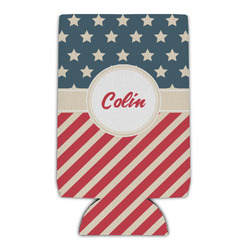 Stars and Stripes Can Cooler (16 oz) (Personalized)