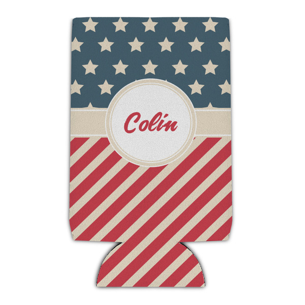 Custom Stars and Stripes Can Cooler (Personalized)