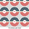 Stars and Stripes 2" Multipurpose Round Labels - Sheet