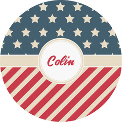 Stars and Stripes Multipurpose Round Labels - 2" (Personalized)