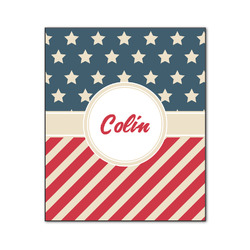 Stars and Stripes Wood Print - 20x24 (Personalized)