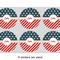 Stars and Stripes 3" Multipurpose Round Labels - Sheet