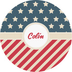 Stars and Stripes Multipurpose Round Labels - Custom Sized (Personalized)