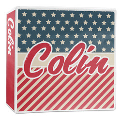 Stars and Stripes 3-Ring Binder - 2 inch (Personalized)