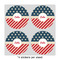 Stars and Stripes 4" Multipurpose Round Labels - Sheet