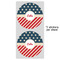 Stars and Stripes 5" Multipurpose Round Label - Sheet