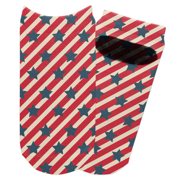 Custom Stars and Stripes Adult Ankle Socks