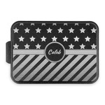 Stars and Stripes Aluminum Baking Pan with Black Lid (Personalized)