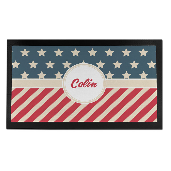 Custom Stars and Stripes Bar Mat - Small (Personalized)