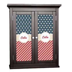 Stars and Stripes Cabinet Decal - Custom Size (Personalized)