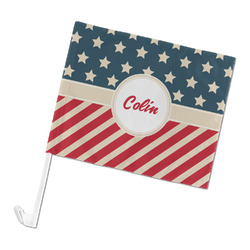 Stars and Stripes Car Flag - Large (Personalized)