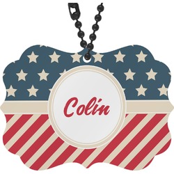 Stars and Stripes Rear View Mirror Charm (Personalized)