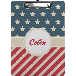 Stars and Stripes Clipboard (Letter Size) (Personalized)