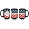 Stars and Stripes Coffee Mug - 15 oz - Black APPROVAL