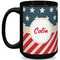 Stars and Stripes Coffee Mug - 15 oz - Black Full