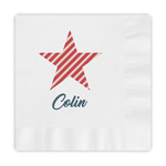 Stars and Stripes Embossed Decorative Napkins (Personalized)