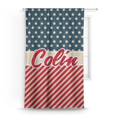 Stars and Stripes Curtain - 50"x84" Panel (Personalized)