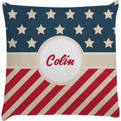 Stars and Stripes Decorative Pillow Case (Personalized)