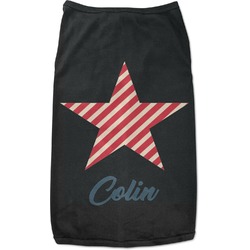 Stars and Stripes Black Pet Shirt - 2XL (Personalized)