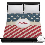 Stars and Stripes Duvet Cover - Full / Queen (Personalized)