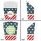 Stars and Stripes French Fry Favor Box - Front & Back View