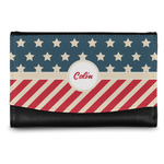 Stars and Stripes Genuine Leather Women's Wallet - Small (Personalized)