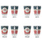 Stars and Stripes Glass Shot Glass - Standard - Set of 4 - APPROVAL