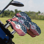 Stars and Stripes Golf Club Iron Cover - Set of 9 (Personalized)