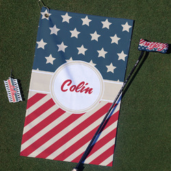 Stars and Stripes Golf Towel Gift Set (Personalized)
