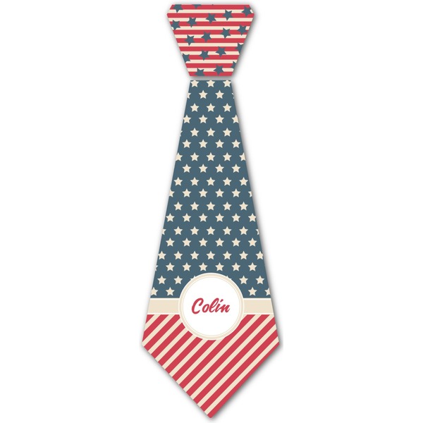 Custom Stars and Stripes Iron On Tie (Personalized)