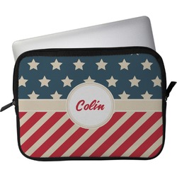 Stars and Stripes Laptop Sleeve / Case - 13" (Personalized)