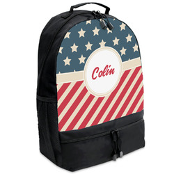 Stars and Stripes Backpacks - Black (Personalized)