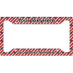 Stars and Stripes License Plate Frame - Style A (Personalized)