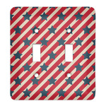 Stars and Stripes Light Switch Cover (2 Toggle Plate)