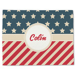 Stars and Stripes Single-Sided Linen Placemat - Single w/ Name or Text