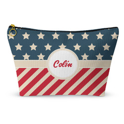 Stars and Stripes Makeup Bag - Large - 12.5"x7" (Personalized)