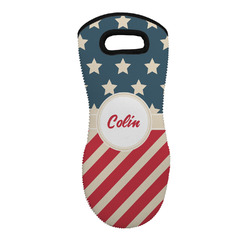 Stars and Stripes Neoprene Oven Mitt w/ Name or Text
