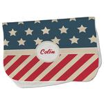 Stars and Stripes Burp Cloth - Fleece w/ Name or Text