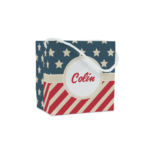 Custom Stars and Stripes Party Favor Gift Bags - Matte (Personalized)