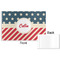 Stars and Stripes Disposable Paper Placemat - Front & Back