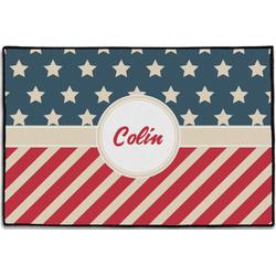 Stars and Stripes Door Mat - 36"x24" (Personalized)