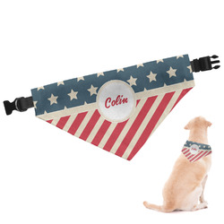Stars and Stripes Dog Bandana - Medium (Personalized)