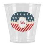 Stars and Stripes Plastic Shot Glass (Personalized)