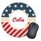 Stars and Stripes Round Mouse Pad